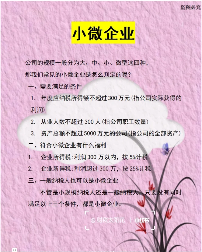 小微企业判定及财税优惠指南
