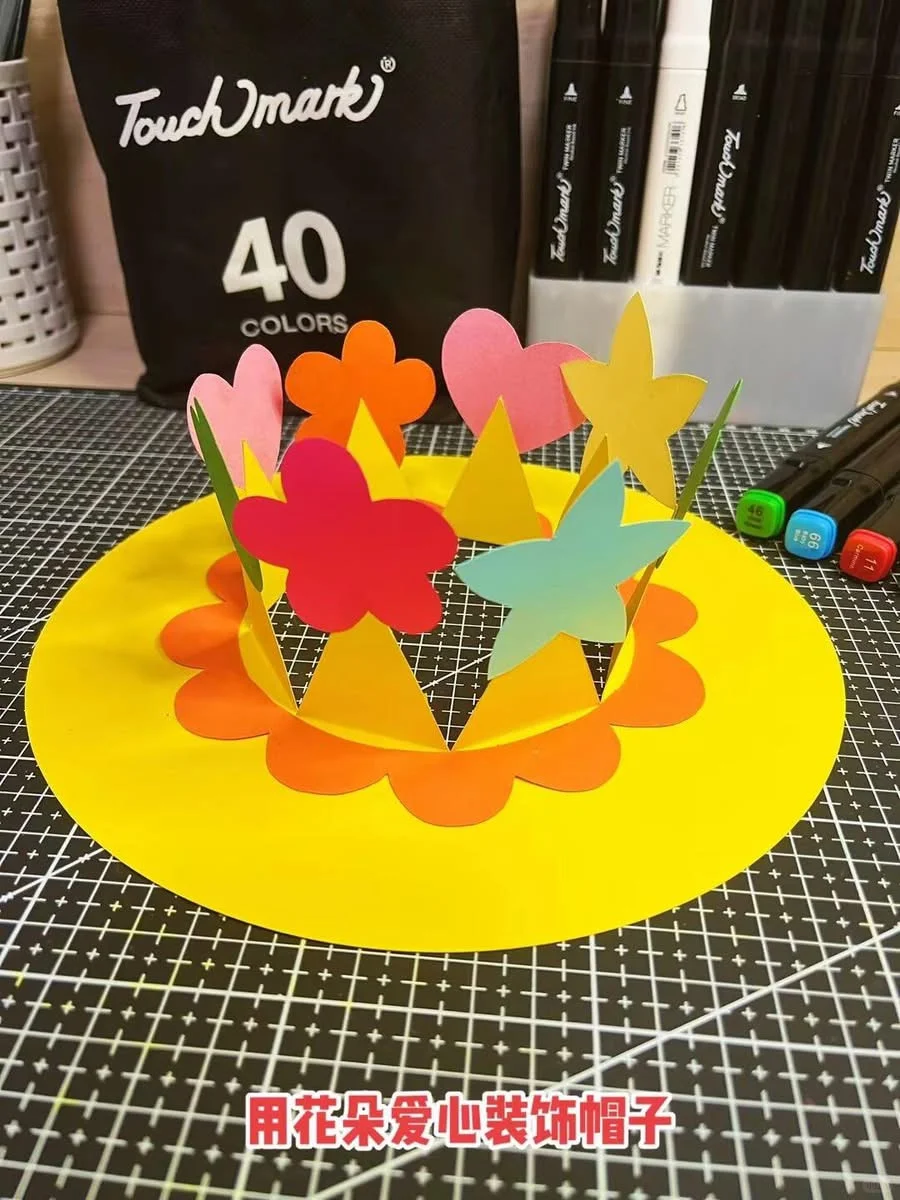 十分简单的花帽子，只要肯动手就能做到