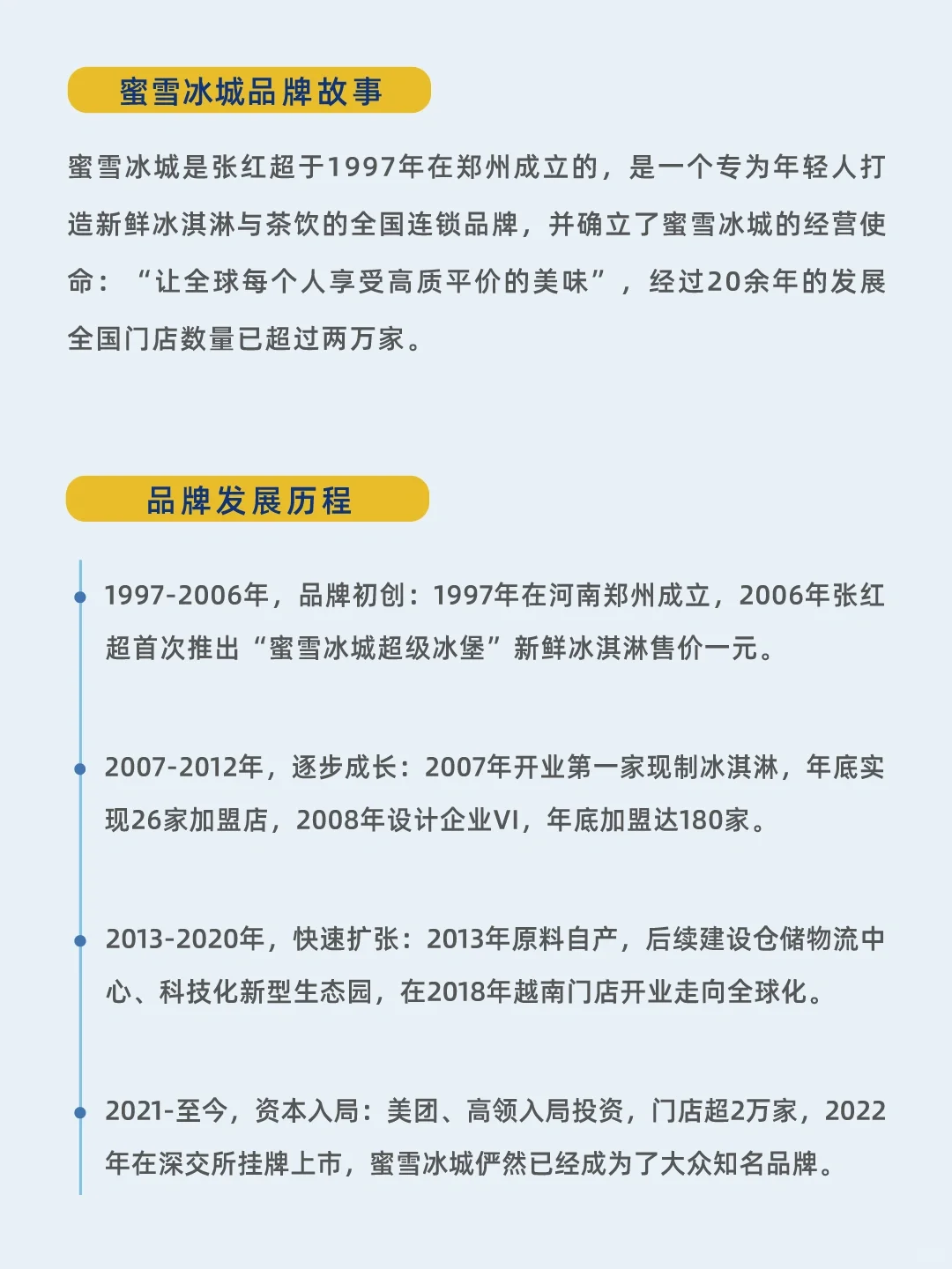 一天一个品牌故事——蜜雪冰城