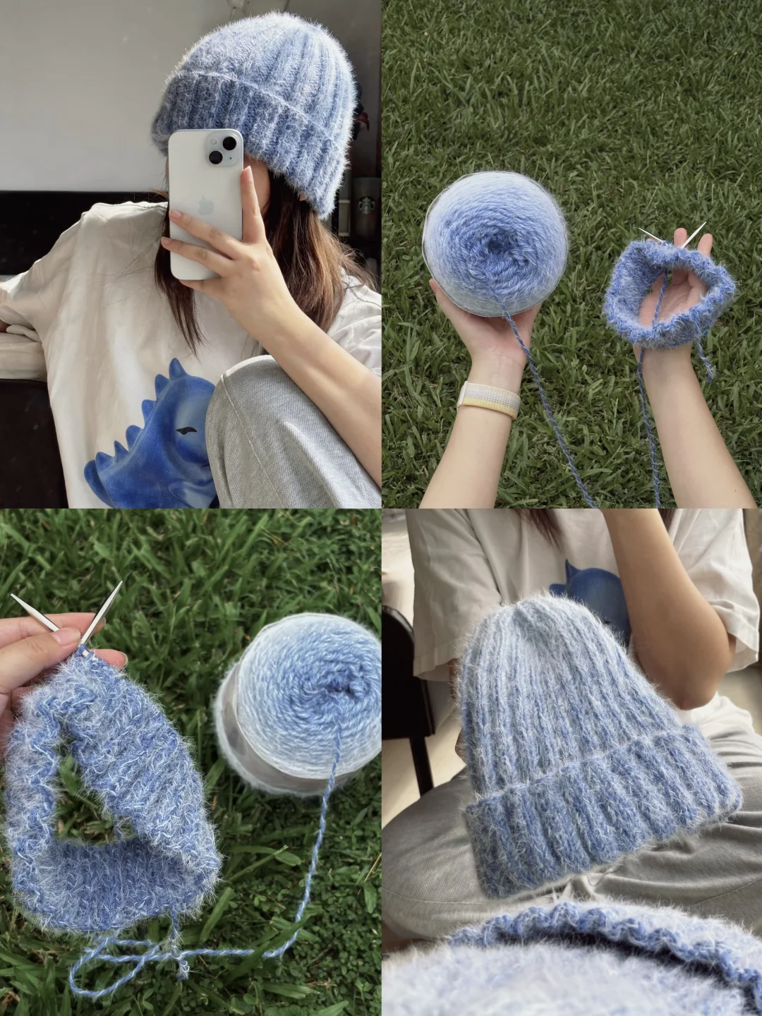 棒针新手冲?软fufu的横田帽！！（附教程）