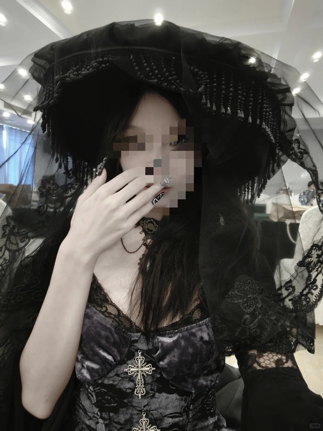 60不到解决一顶寡妇帽^(内含教程和材料)