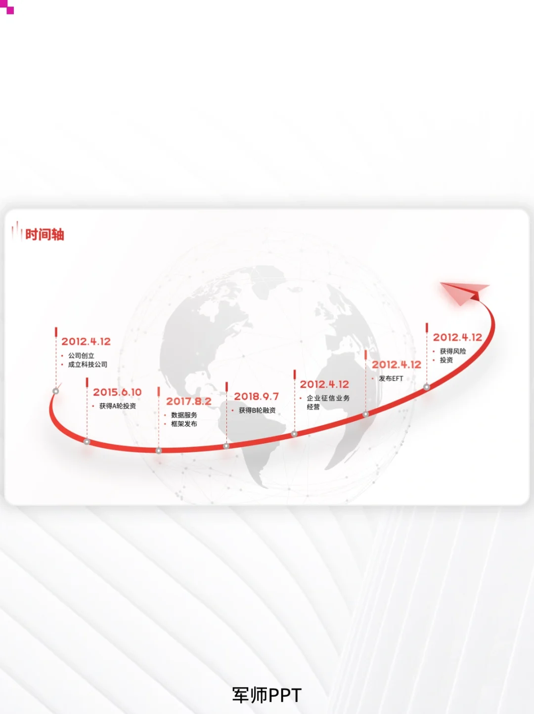 简约高级时间轴企业发展历程！超多版式可选