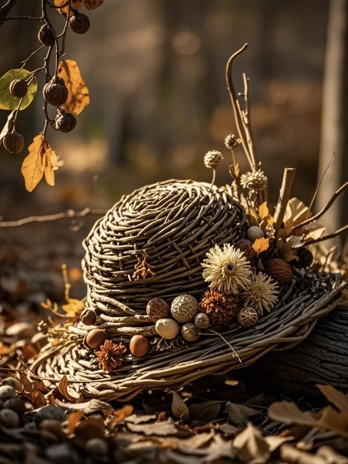 ?秋日森林风|DIY自然元素创意手工帽?