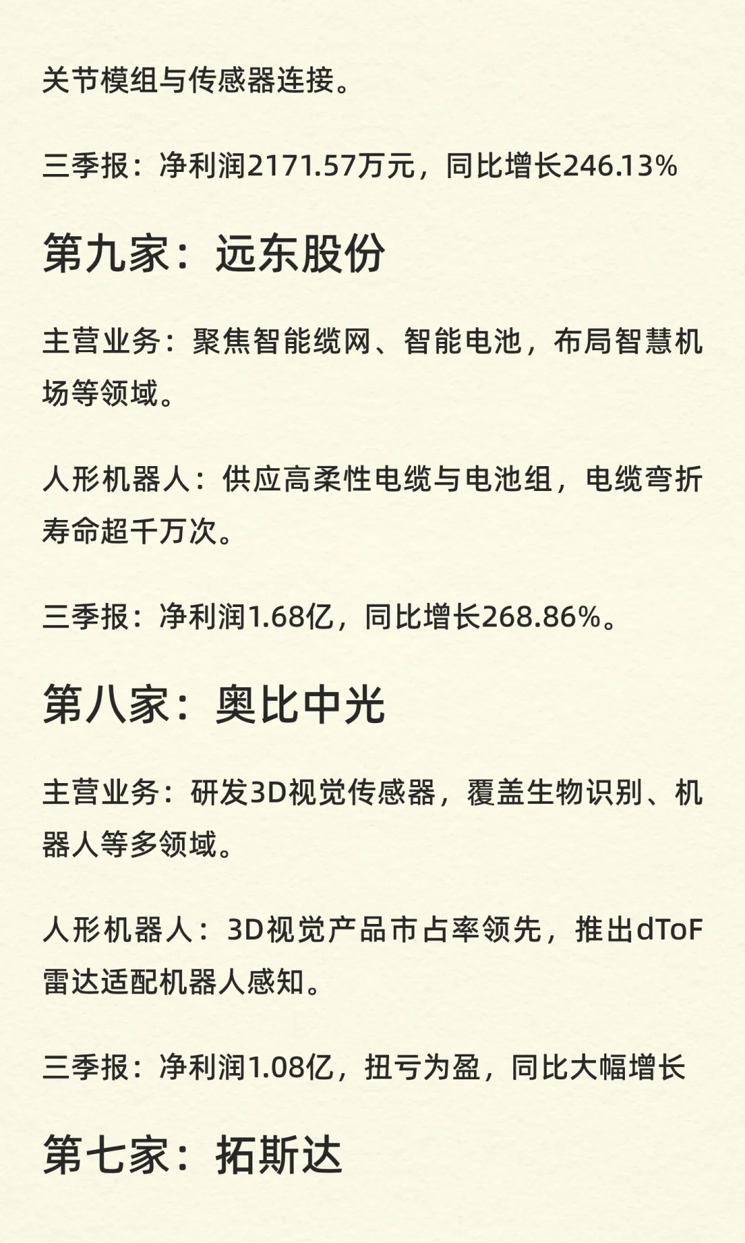 人形机器人：增长最快的10家公司