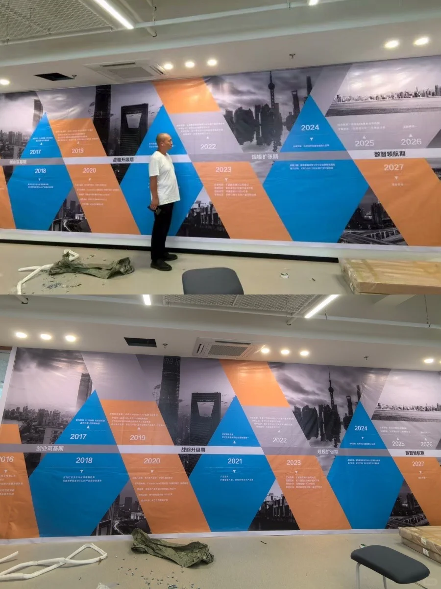 上海文化墙｜具有层次感的历程文化墙