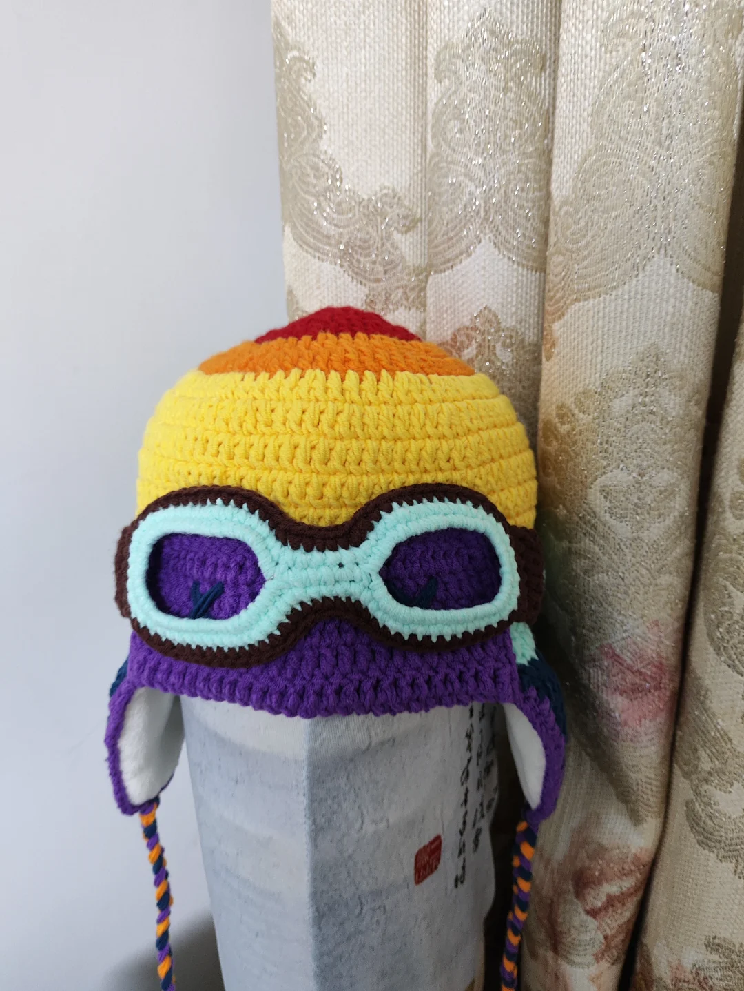 飞行员帽子附里衬教程