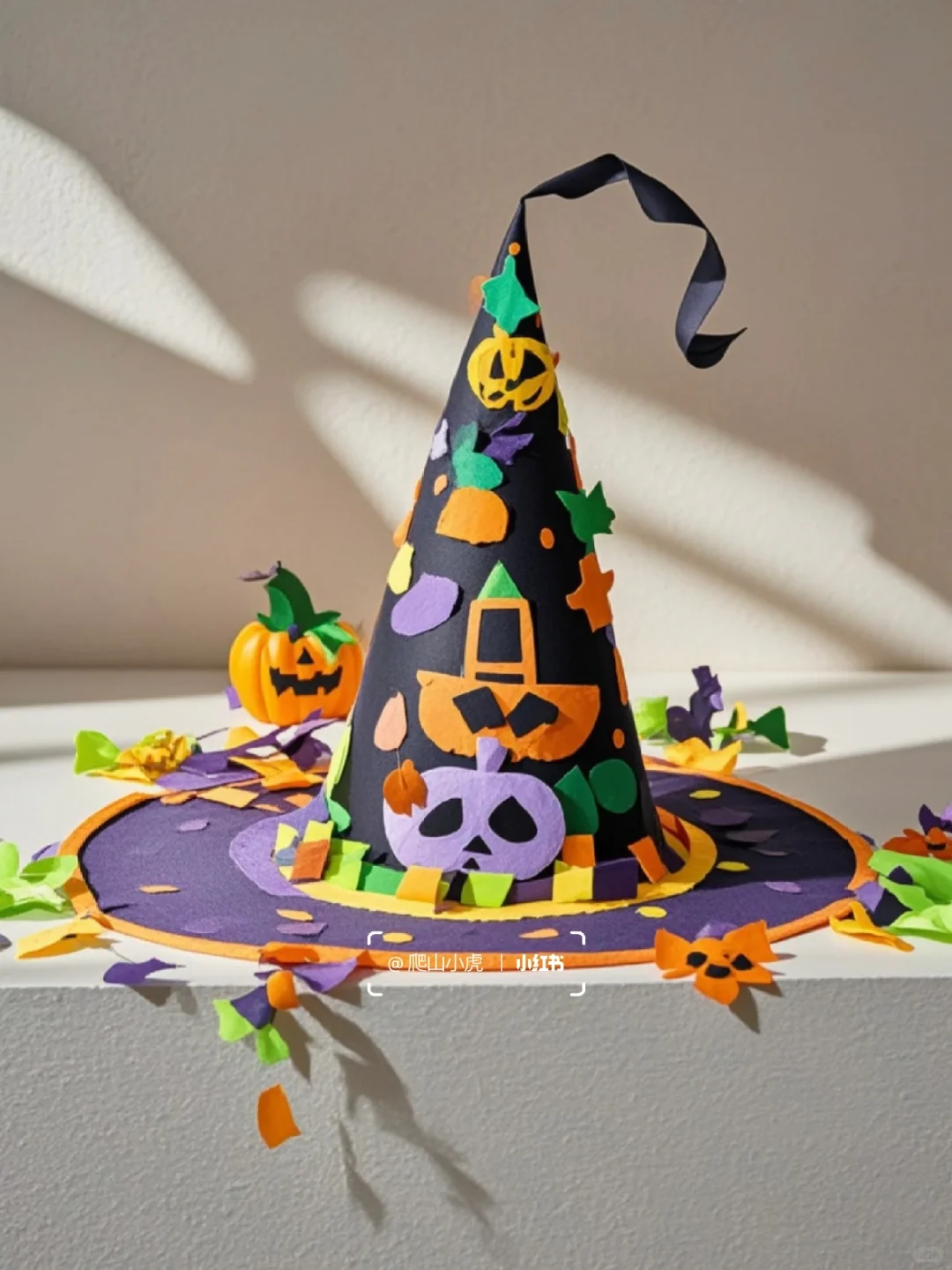 ?万圣节手工‼️创意巫师帽DIY✨✨✨
