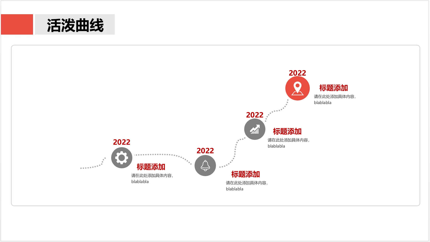 ppt 素材 项目汇报通用时间轴历程