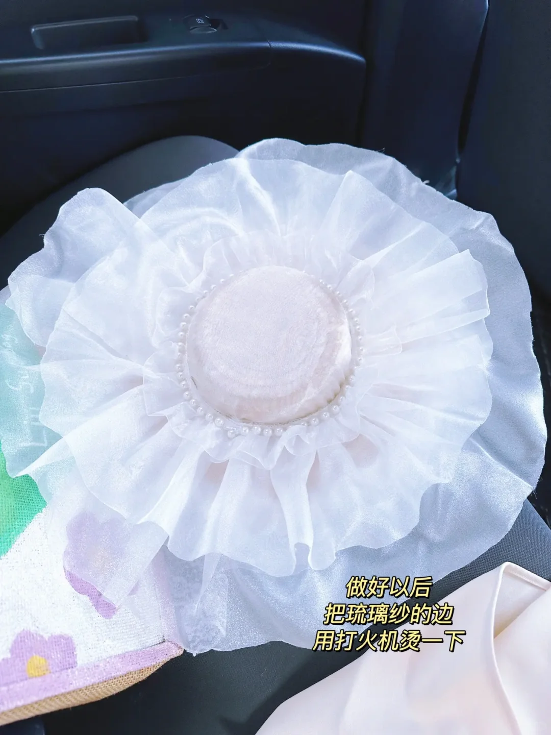 自制法式礼帽丨超级显脸小,拍照很出片?