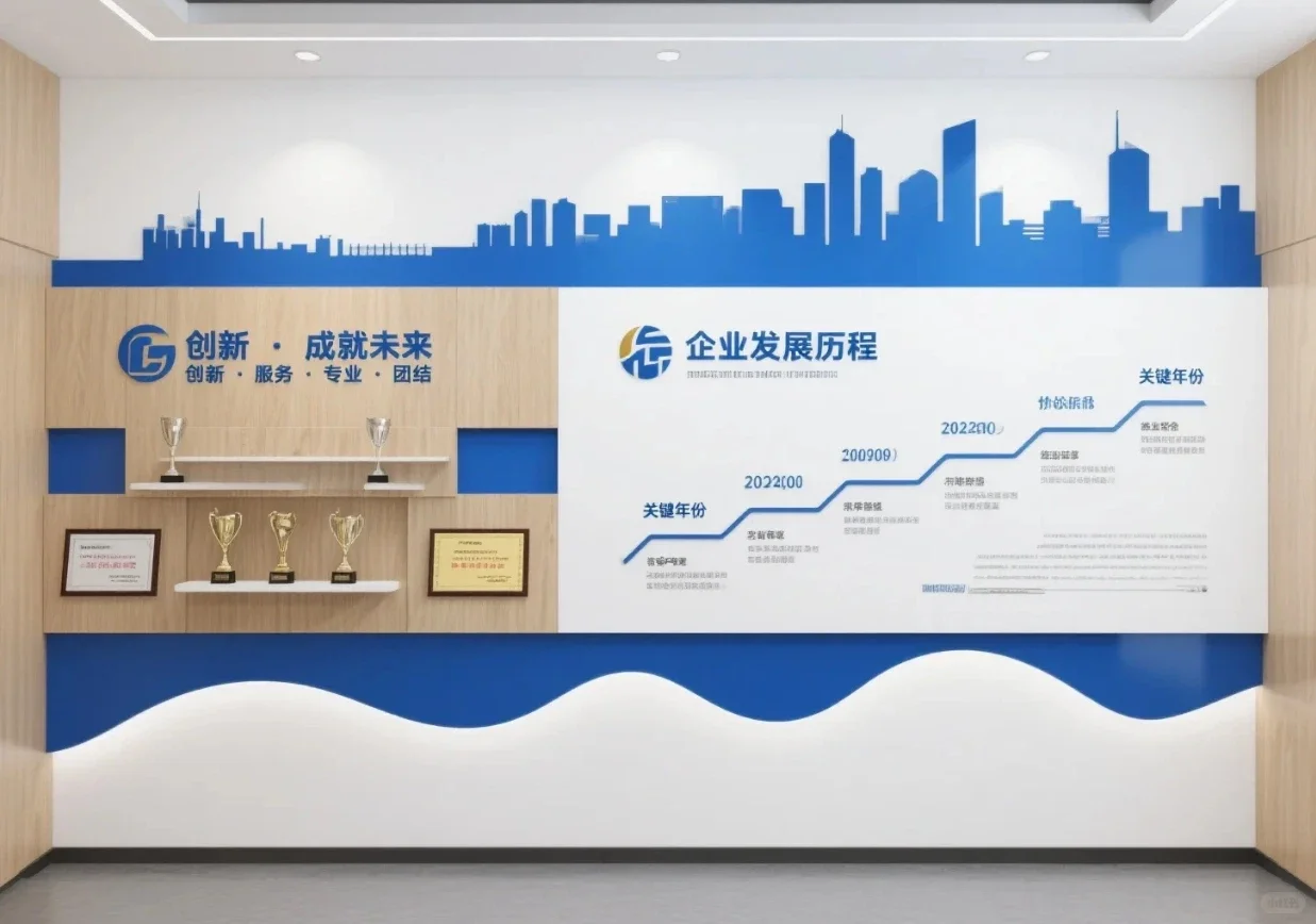 公司文化墙怎么设计?这组方案超“专业感”