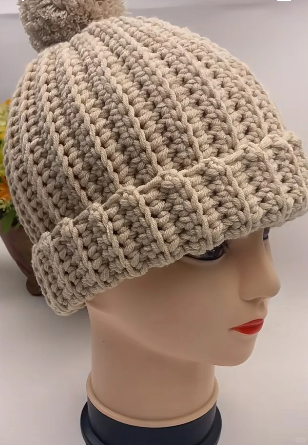 极简鱼骨帽子钩织自学教程设计