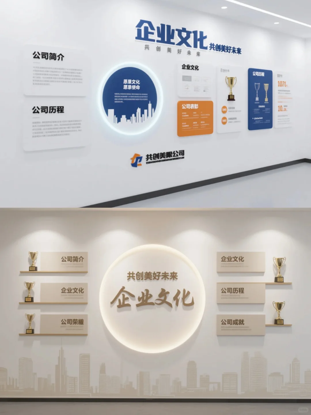 公司文化墙设计｜简约温馨风✨