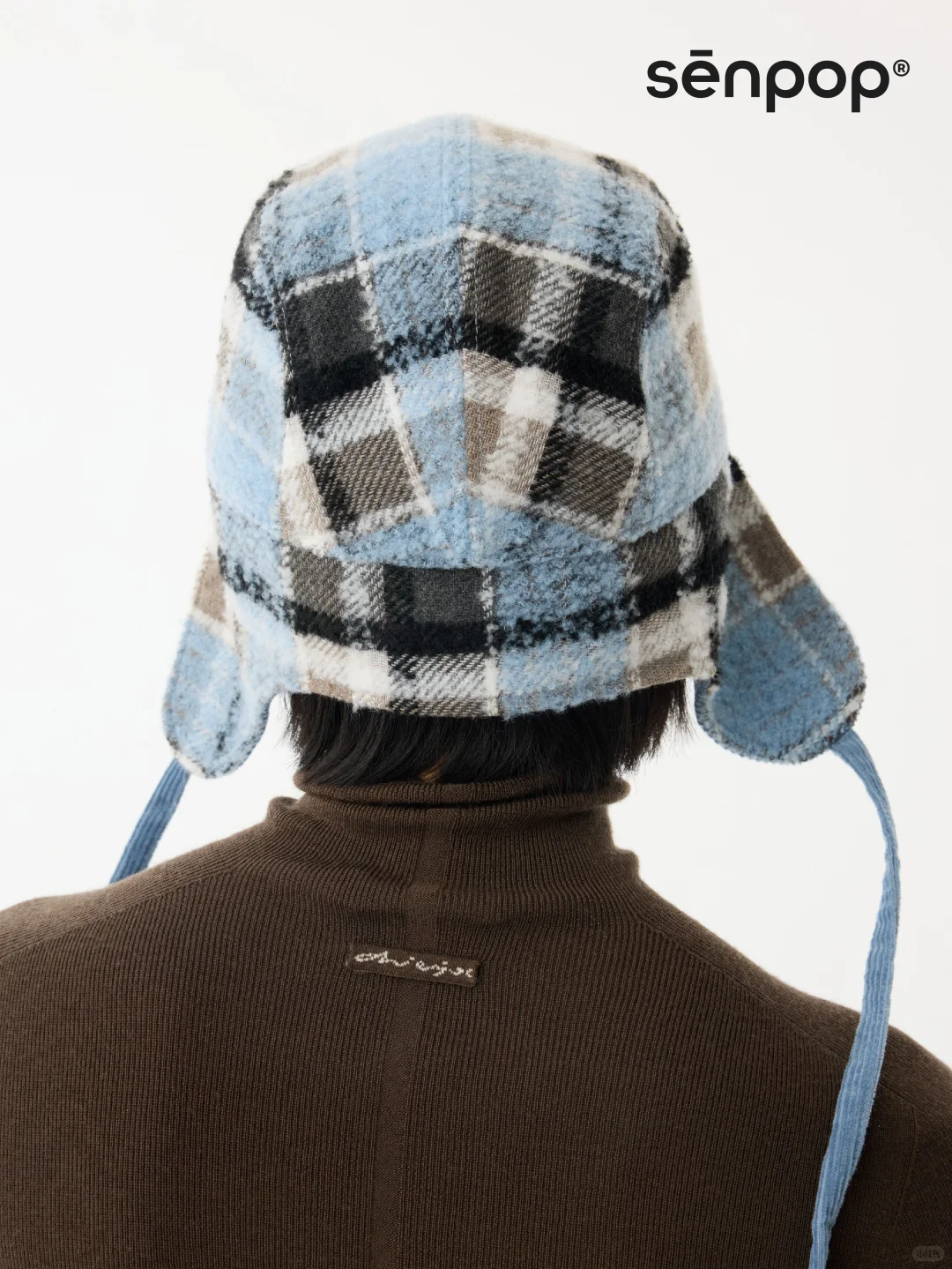 高级蓝棕格纹 冬季限定的温柔质感