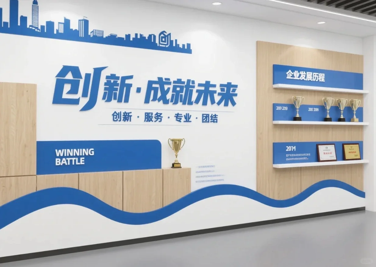 公司文化墙怎么设计?这组方案超“专业感”