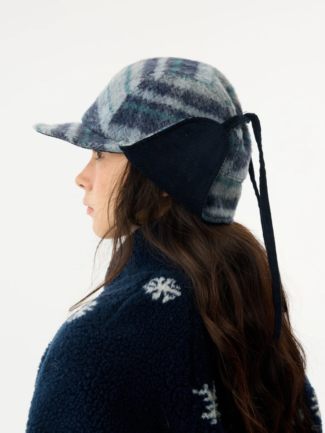 高级蓝棕格纹 冬季限定的温柔质感