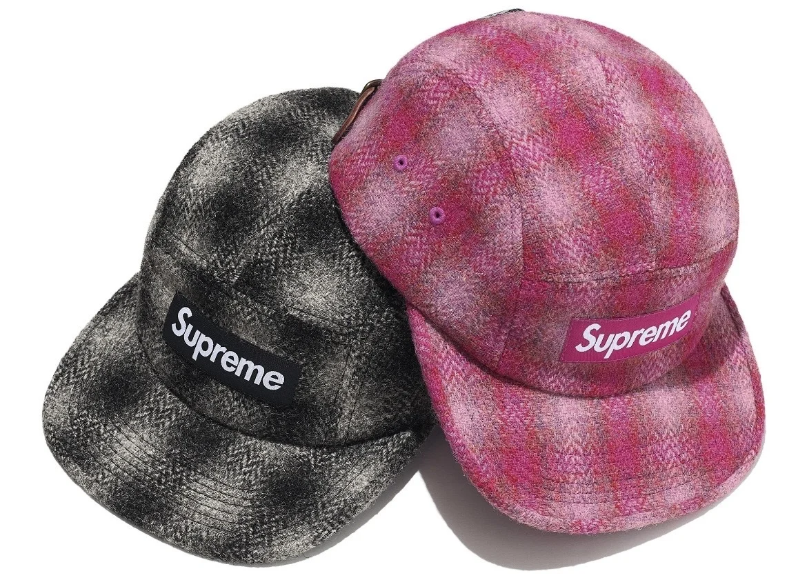 Supreme FW25 Harris Tweed联名露营帽子