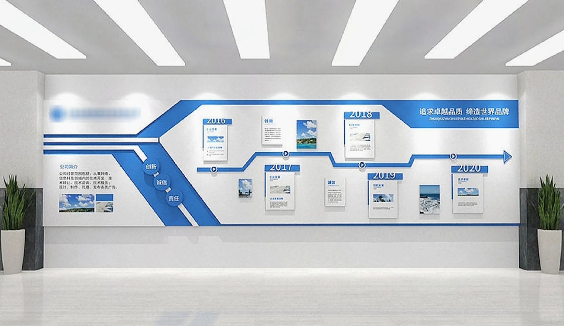 企业发展历程墙这样做才上档次❗