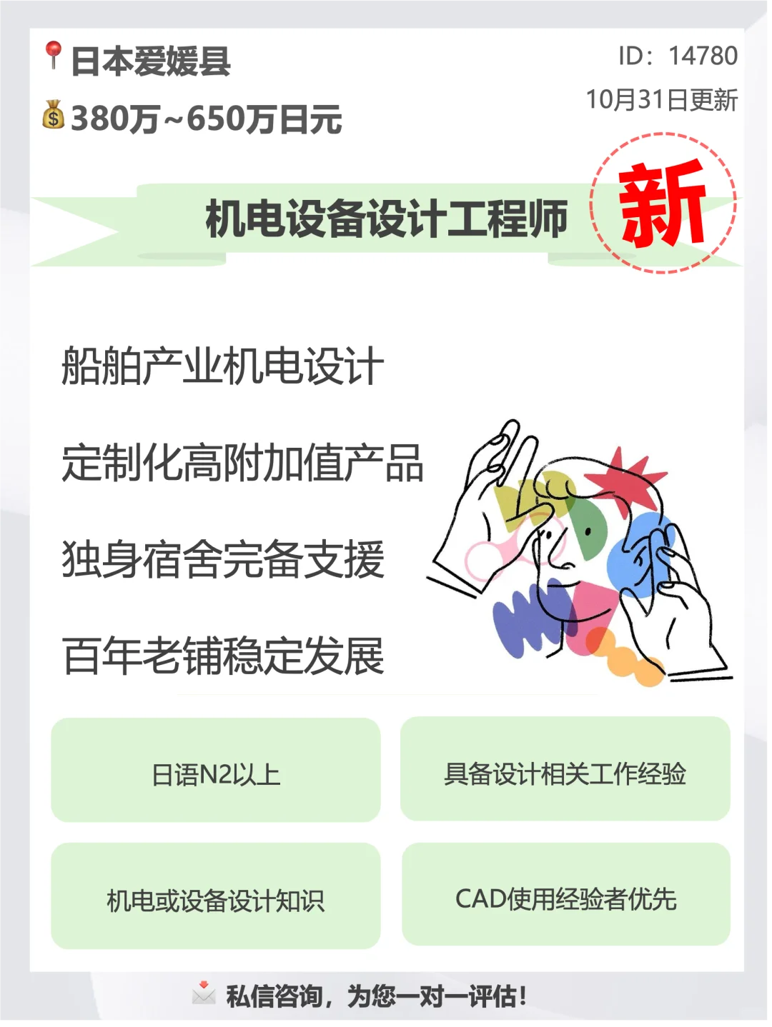 【机电设计|爱媛】百年船舶制造企业热招