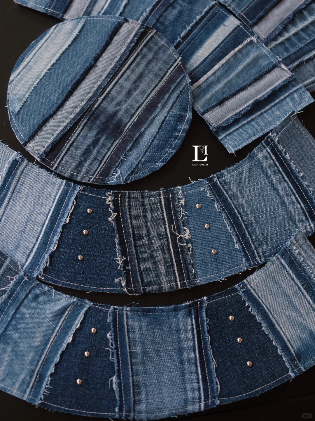 失败了n次我终于学会用牛仔裤改造帽子啦❗️