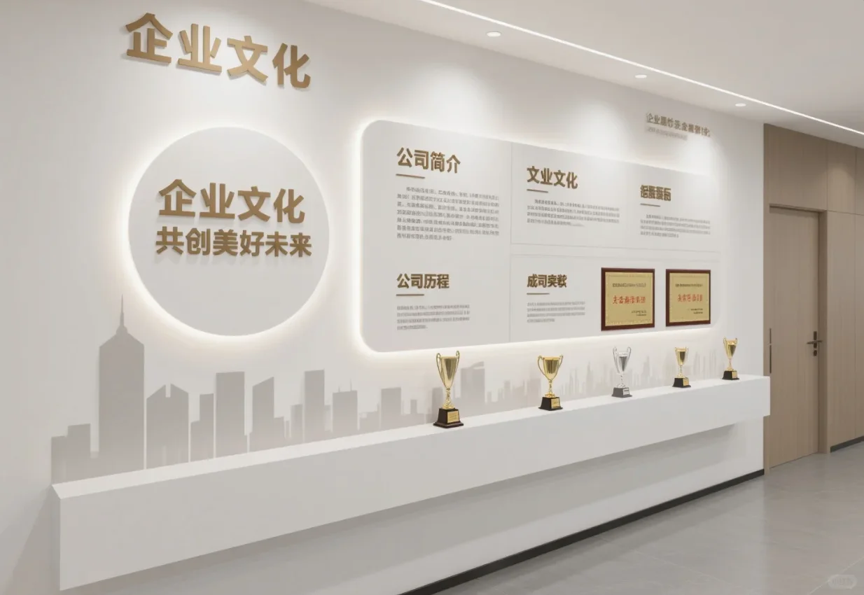 公司文化墙设计｜简约温馨风✨