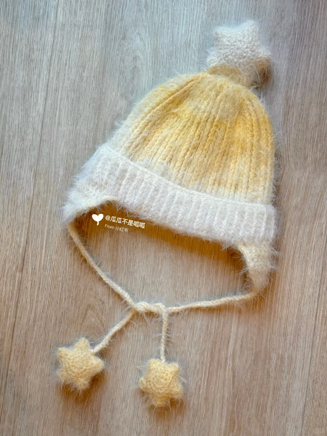 ?奶呼呼の星星护耳帽?(含图解教程)