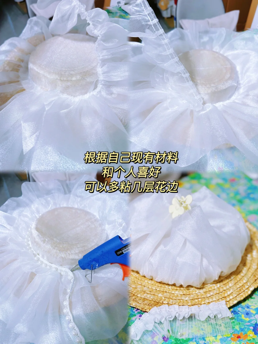 自制法式礼帽丨超级显脸小,拍照很出片?