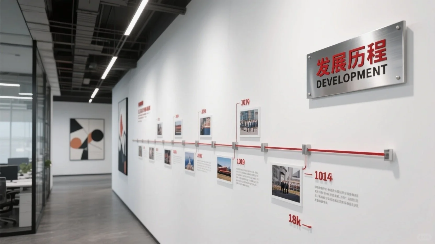 发展历程文化墙，不一样的才叫实力