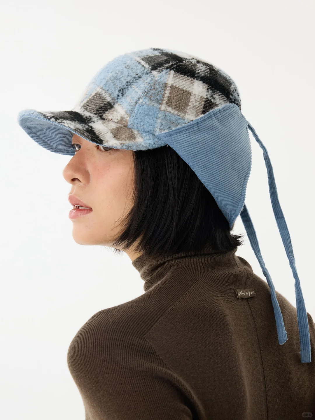 高级蓝棕格纹 冬季限定的温柔质感