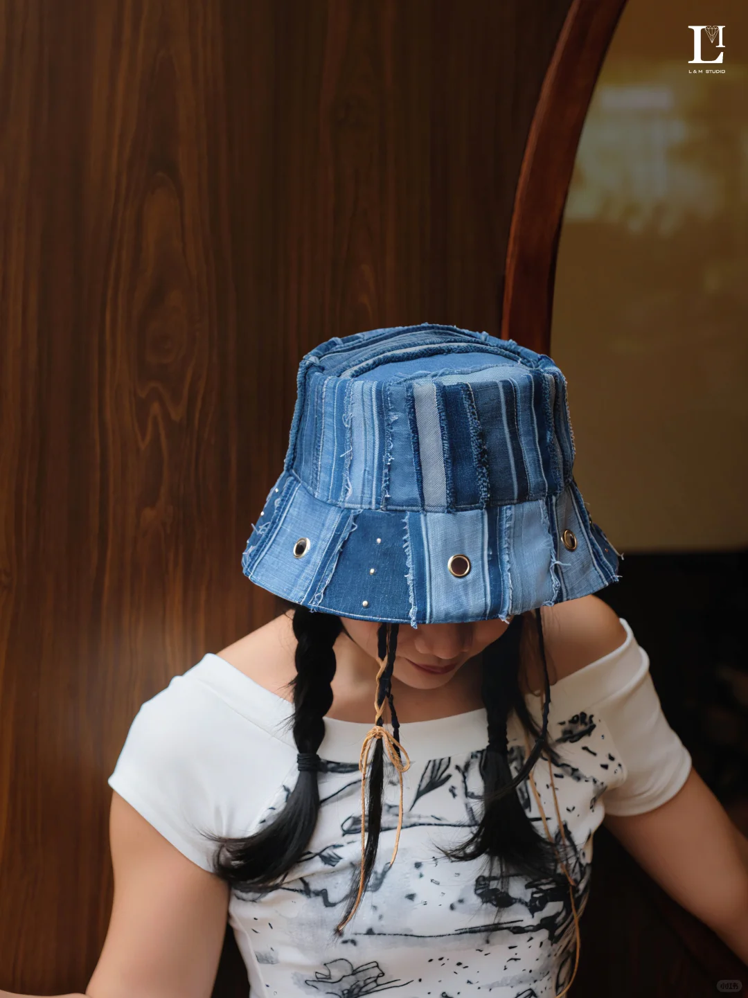 失败了n次我终于学会用牛仔裤改造帽子啦❗️