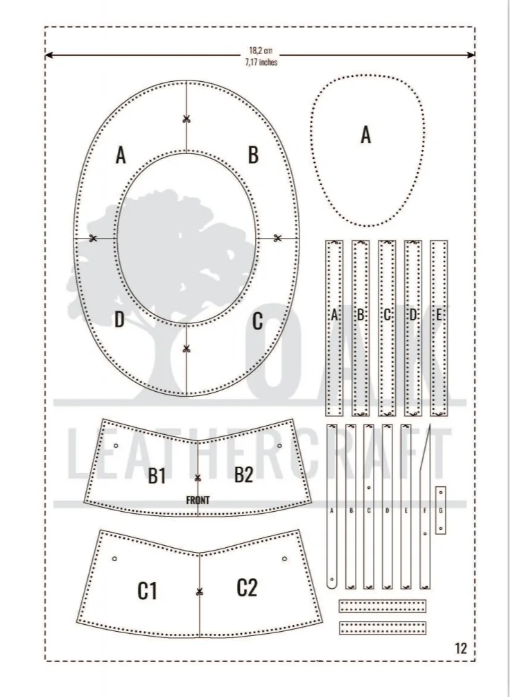 牛仔帽-皮圈圈皮具设计、含图纸