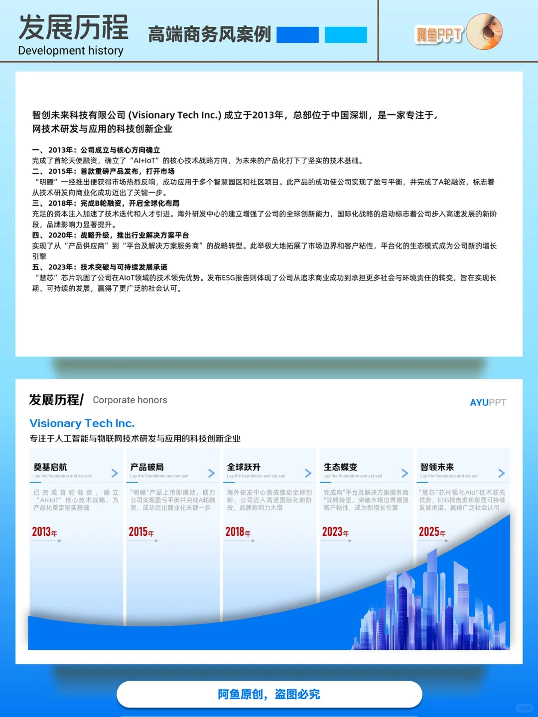 定制PPT客户直夸大气,时间轴排版是关键