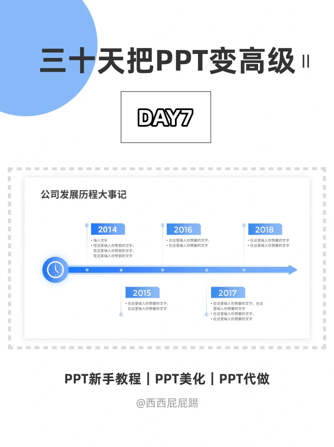 把PPT变高级II|Day 7 公司发展历程