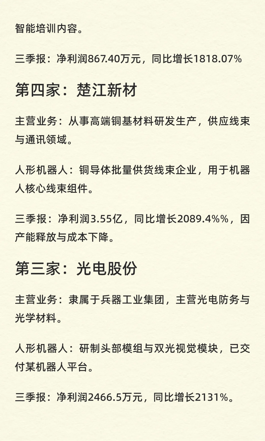 人形机器人：增长最快的10家公司