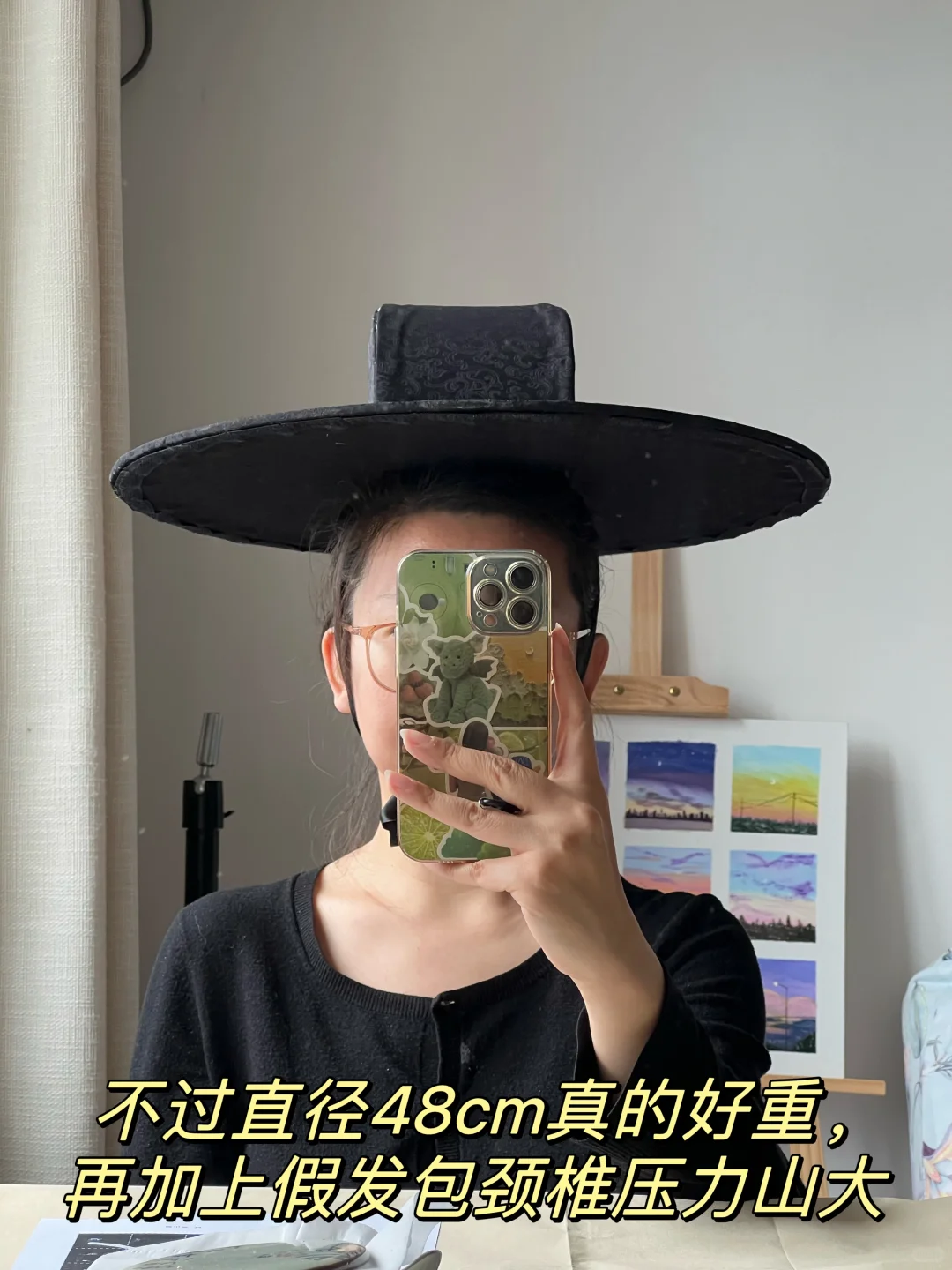 手残党自制唐帷帽,谁让成品那么贵让人肉疼