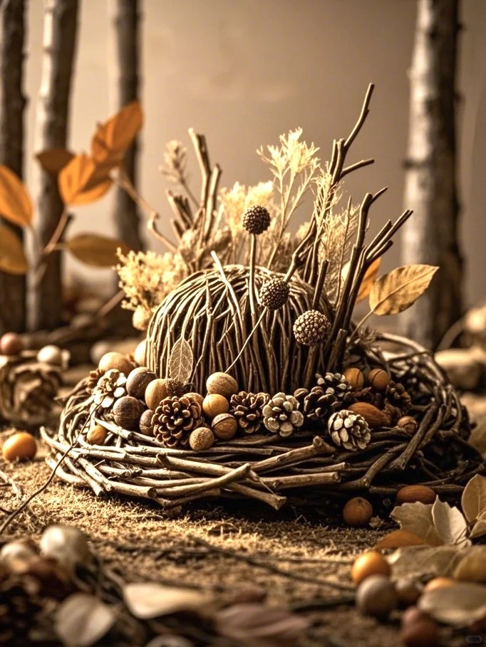 ?秋日森林风|DIY自然元素创意手工帽?