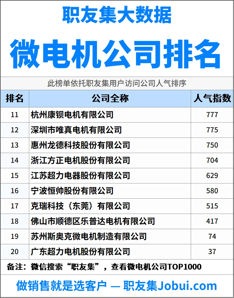 2025年中国微电机公司排行榜