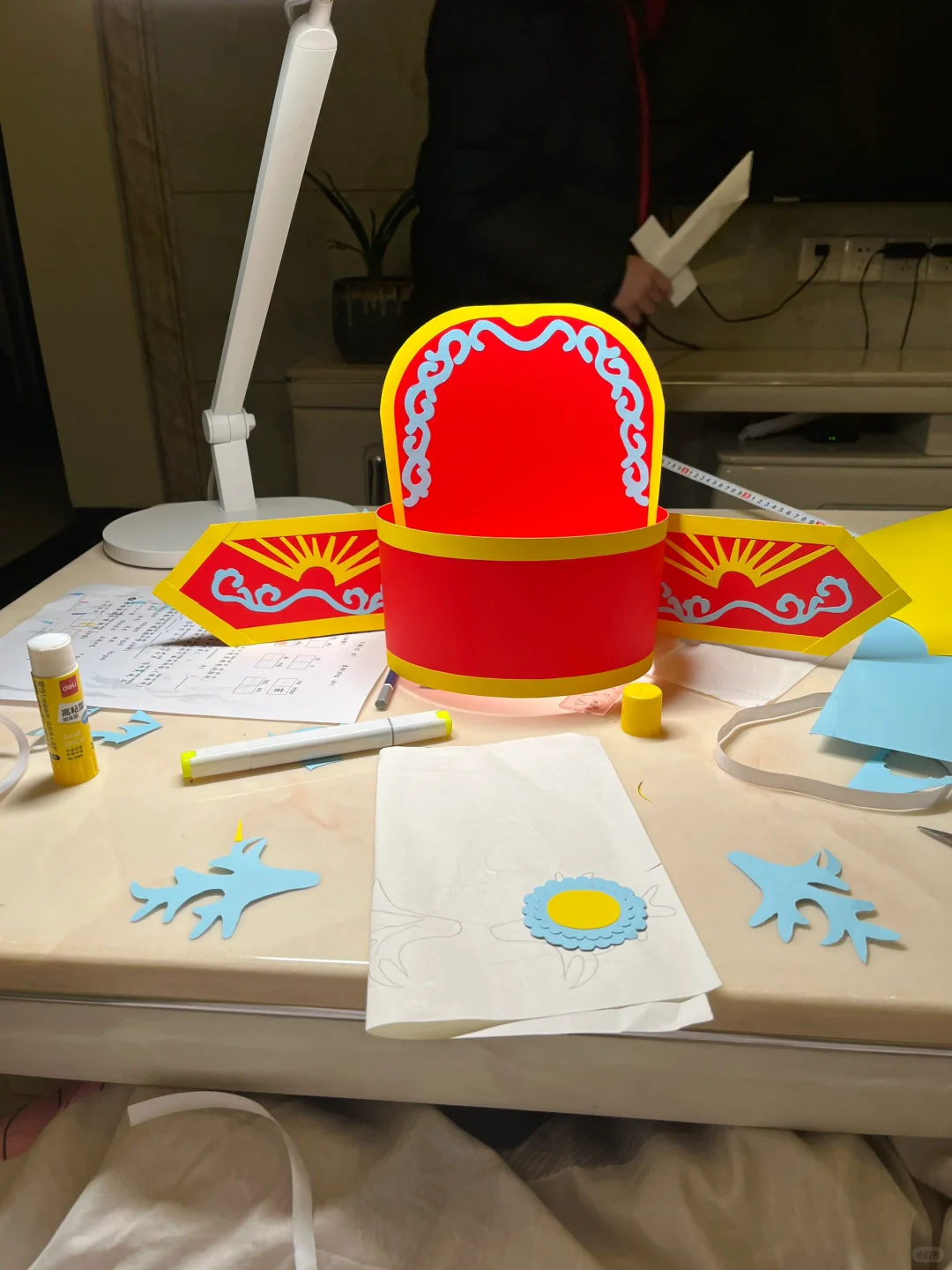 状元帽手工帽拼音闯关帽