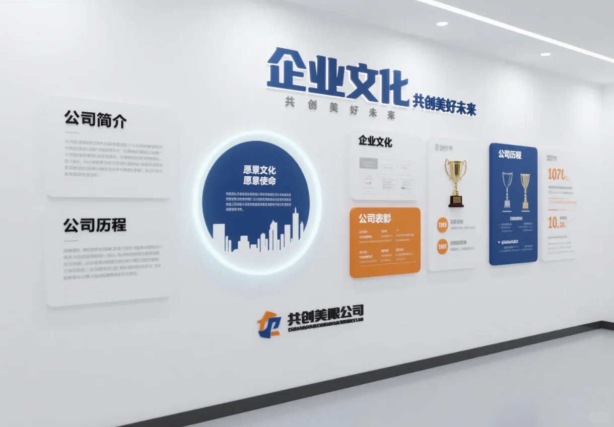公司文化墙设计｜简约温馨风✨