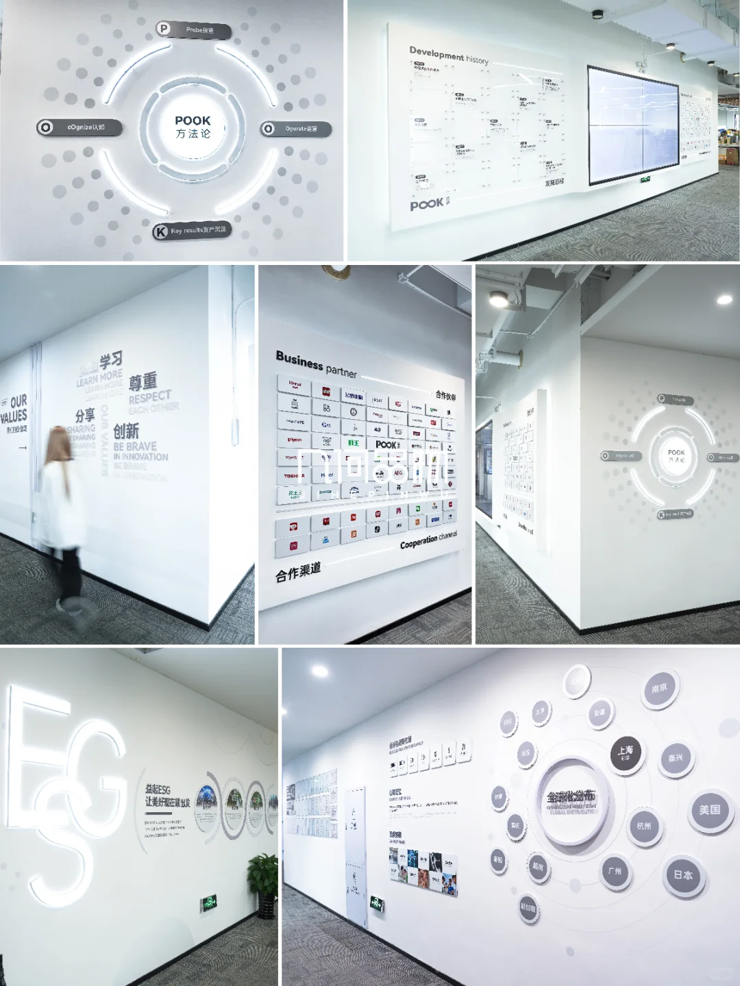 现代+科技感文化墙|把公司文化玩出未来感