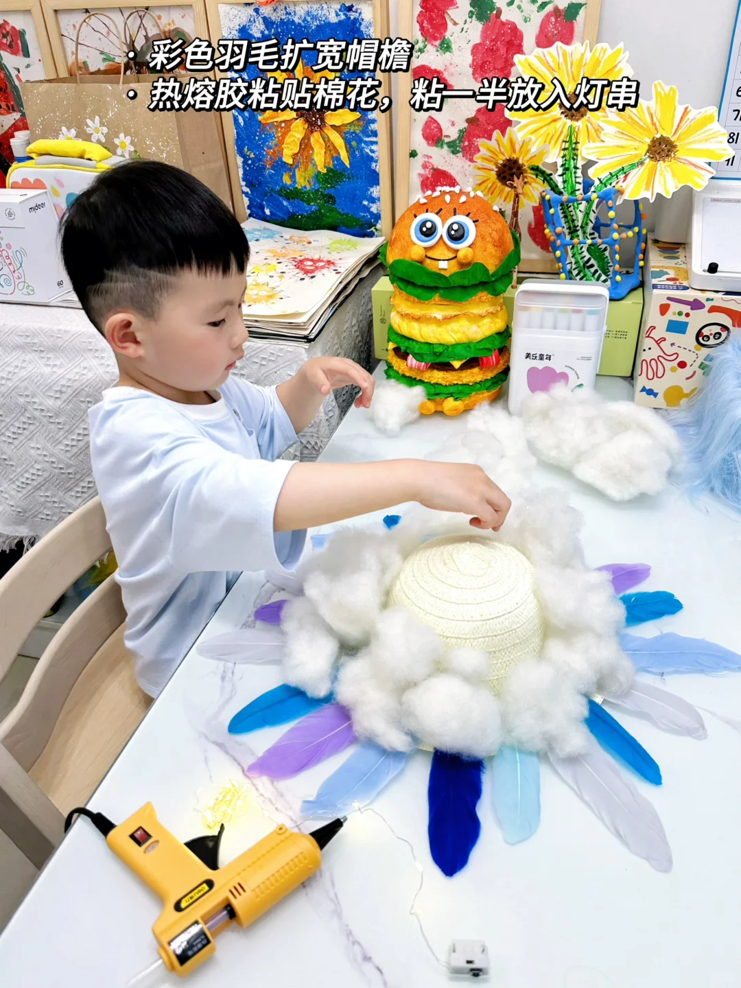 DIY积雨云帽子|雨天宅家cos一朵云?