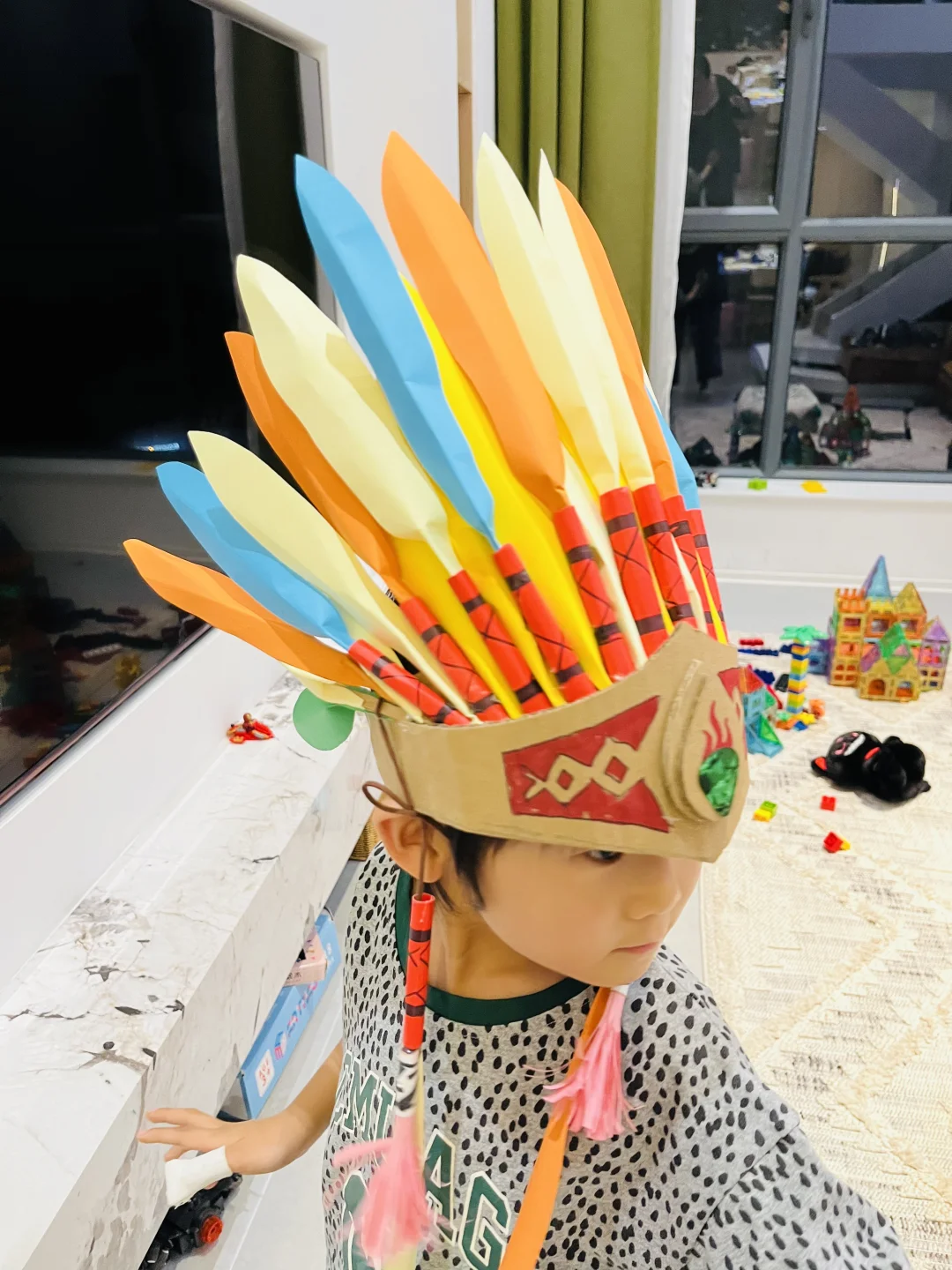 印第安头饰，有纸就能做！