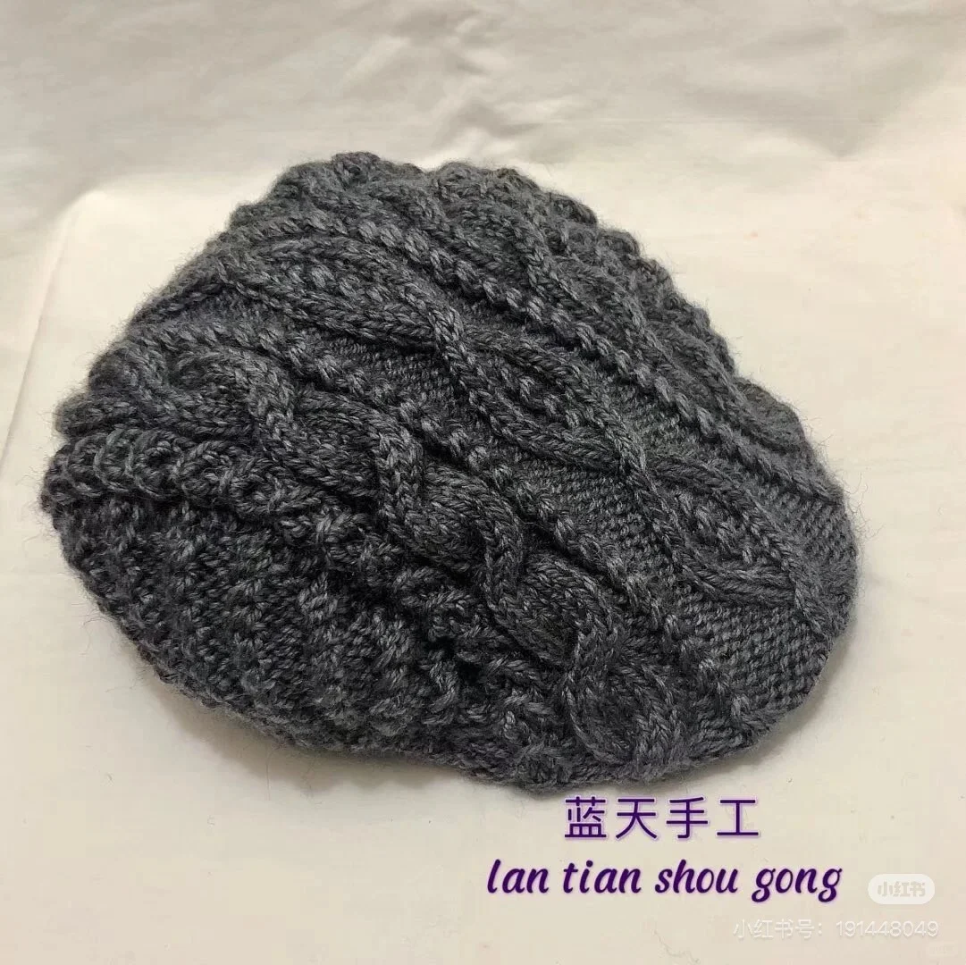 挑战1号:针织鸭舌帽(附文字图解)