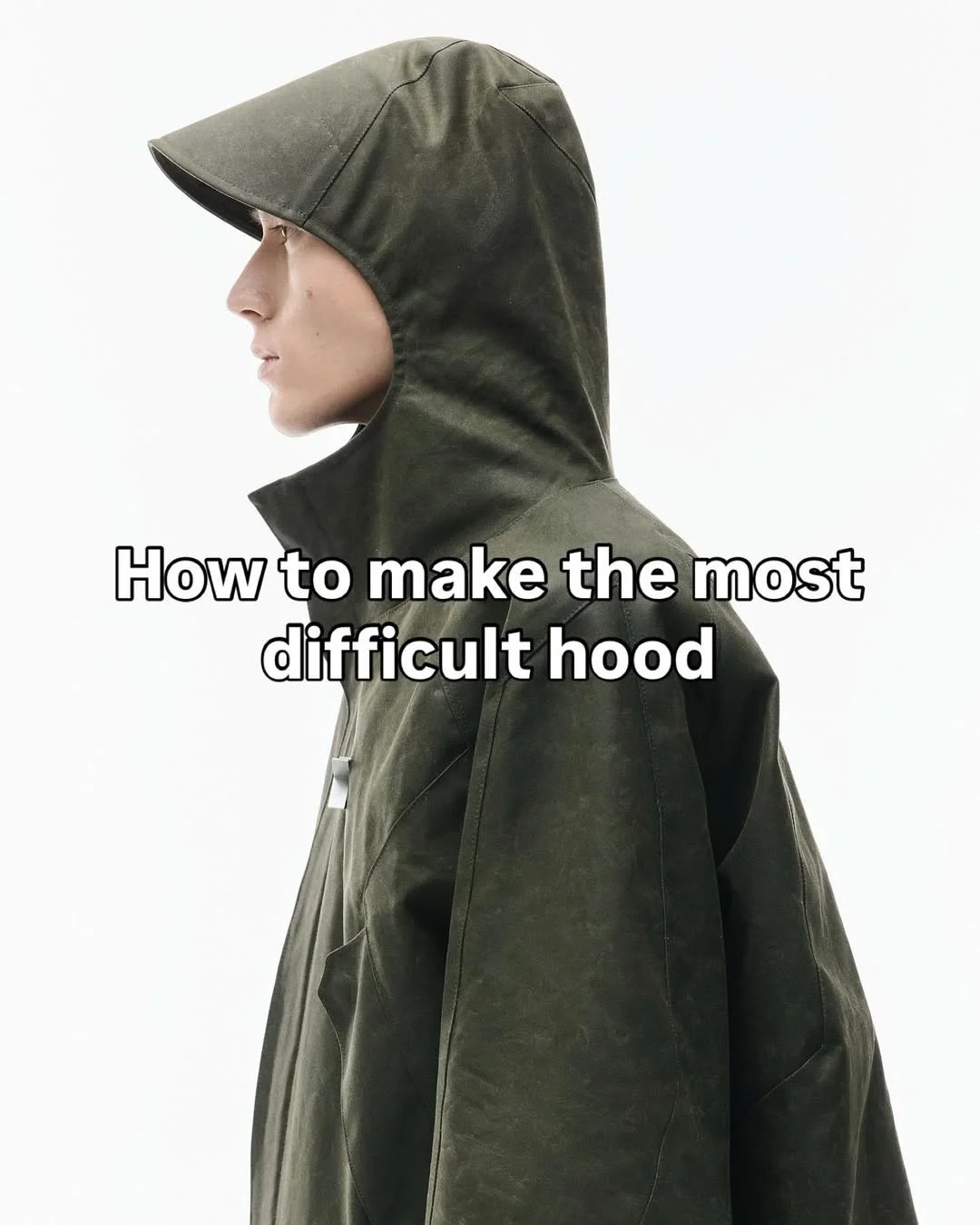 服装制版解析｜风帽制作