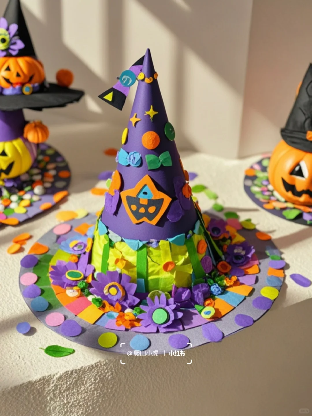 ?万圣节手工‼️创意巫师帽DIY✨✨✨