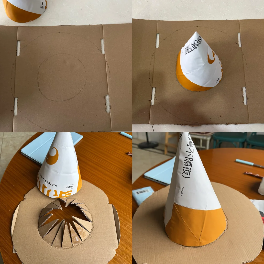 手工分享|秋日落叶帽