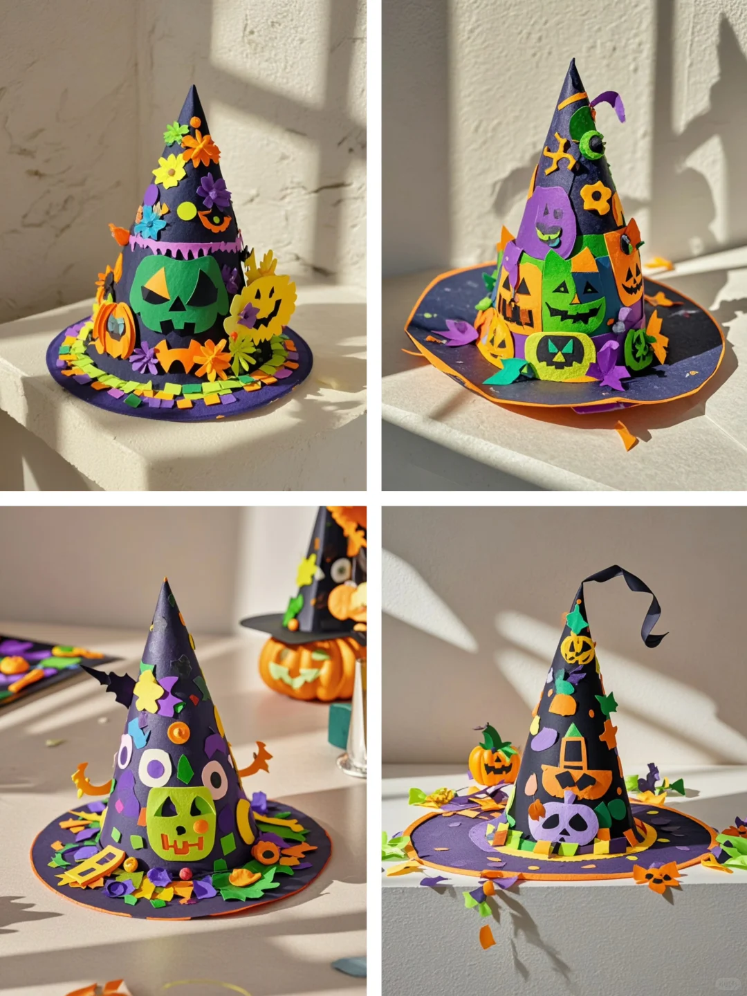 ?万圣节手工‼️创意巫师帽DIY✨✨✨