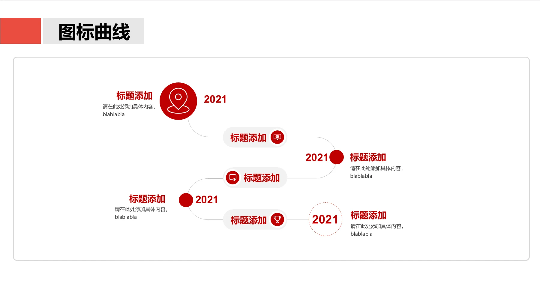 ppt 素材 项目汇报通用时间轴历程