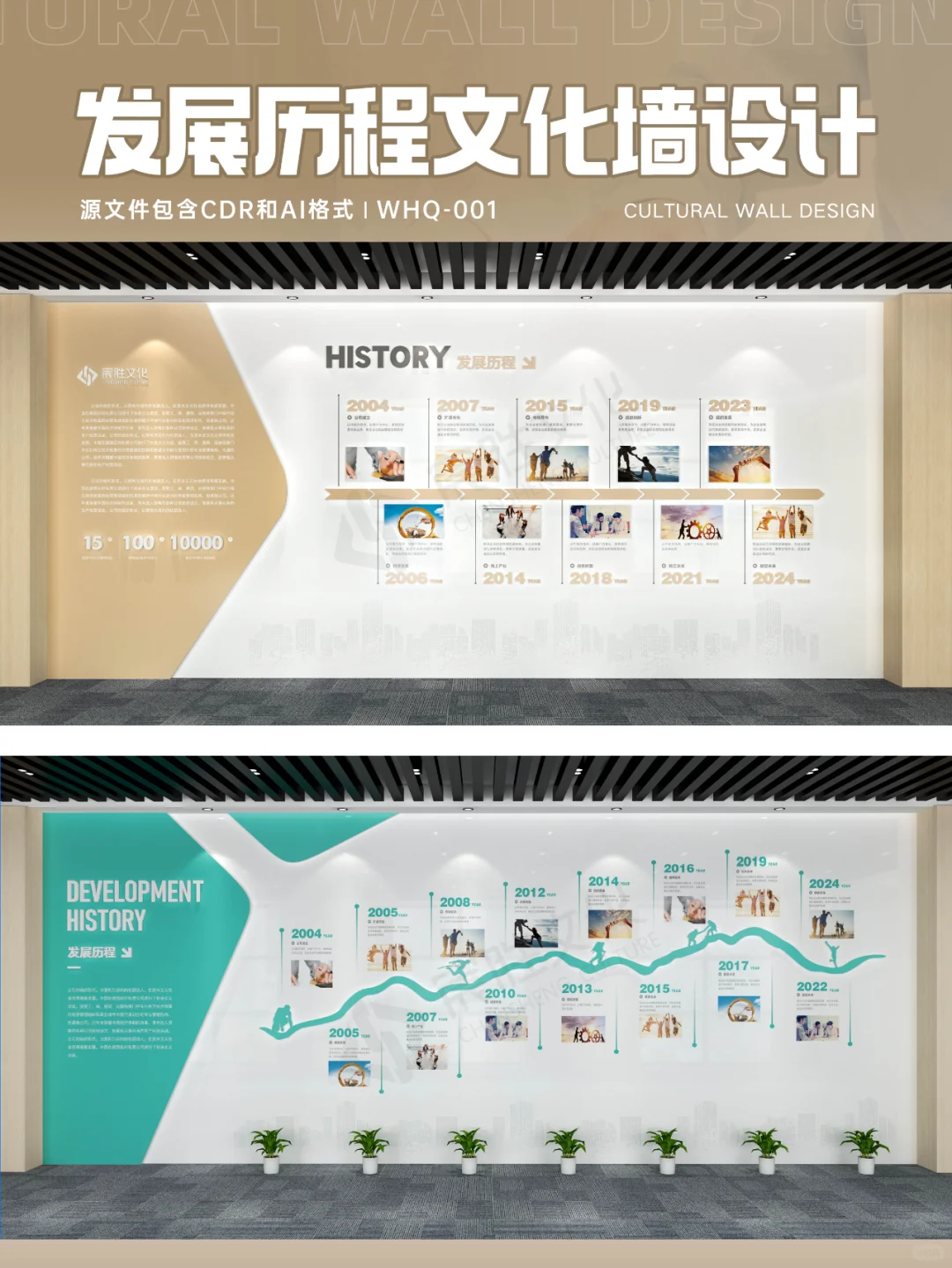 企业发展历程文化墙,企业的时光长廊