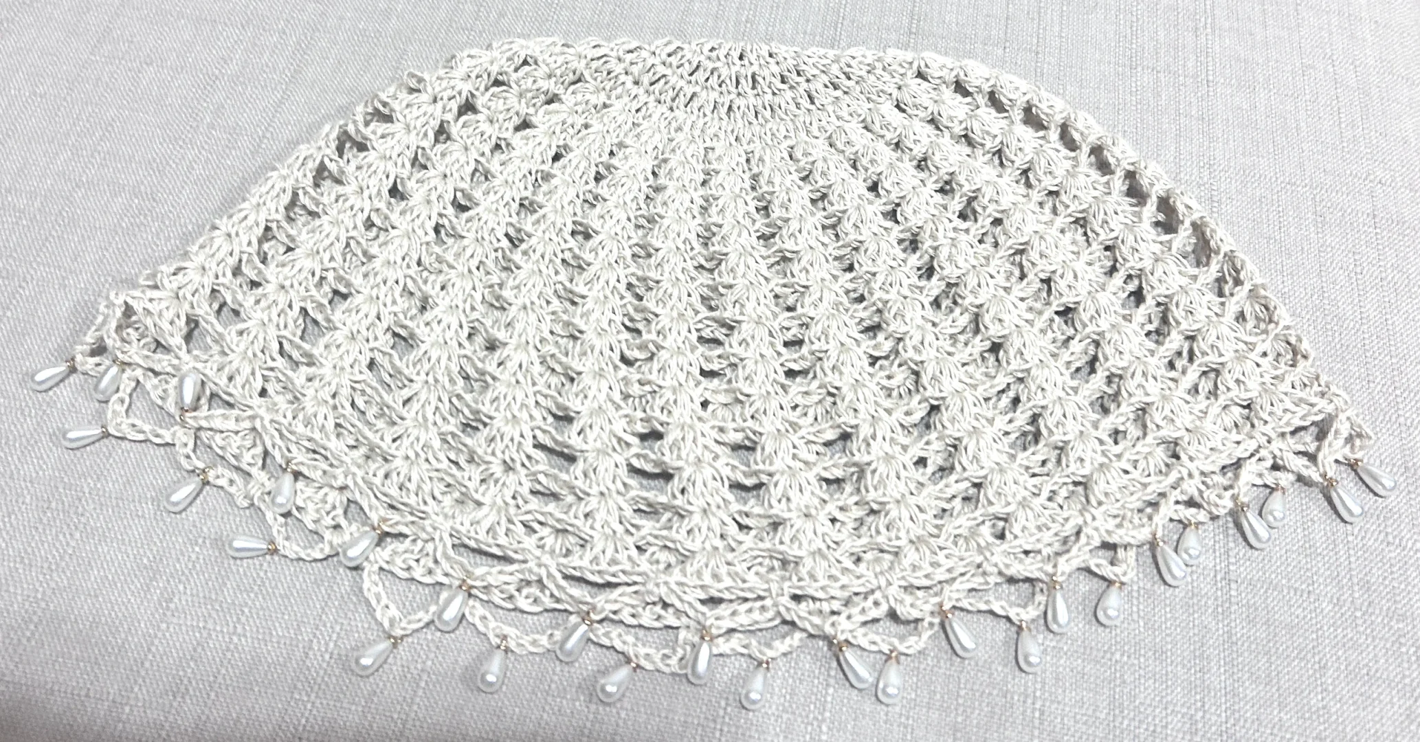 珍珠镂空复古帽(o^^o)