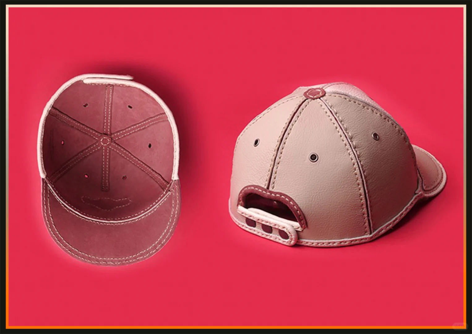 皮具版型图纸，帽子